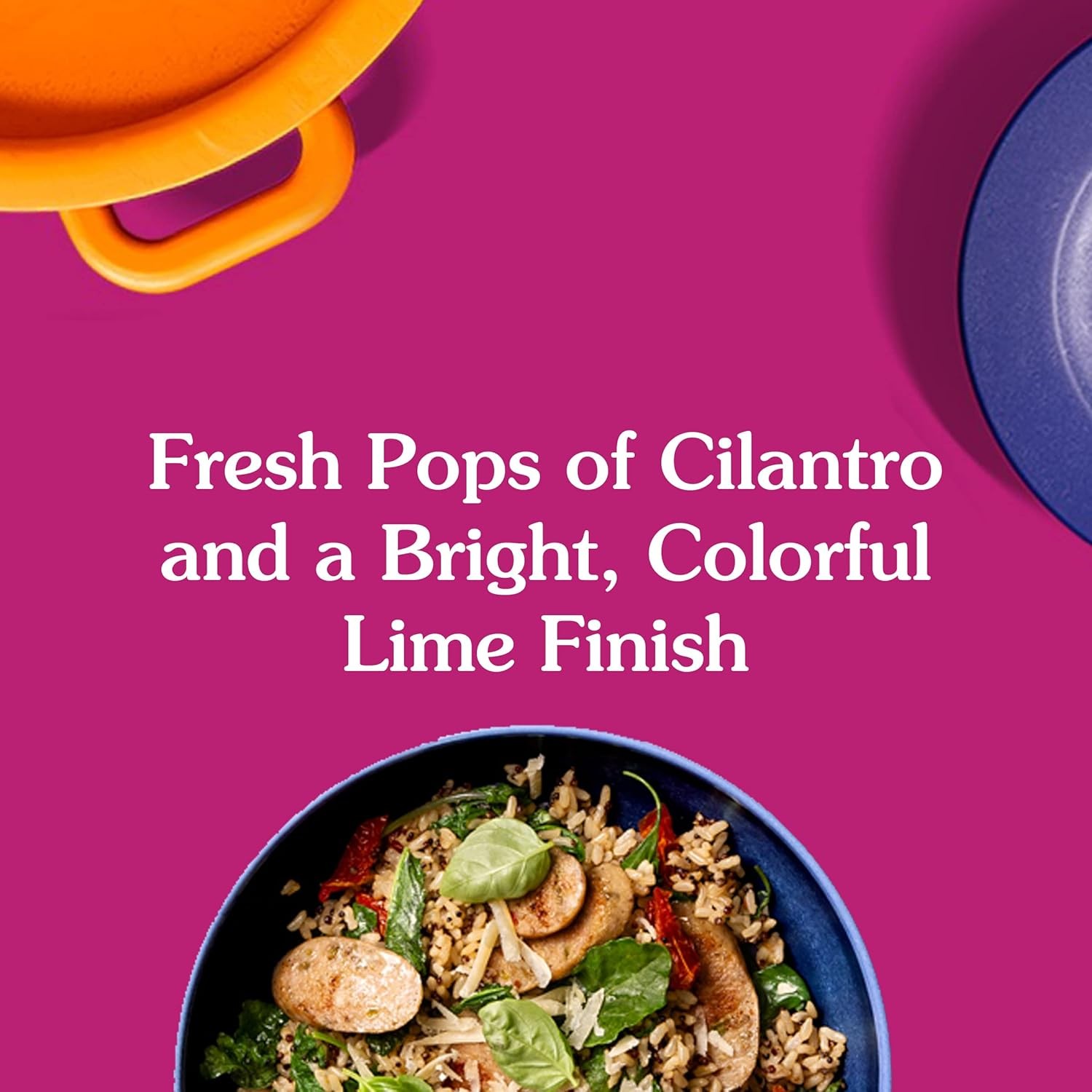 BEN'S ORIGINAL Ready Rice Cilantro Lime Flavored Rice, Easy Dinner Side, 8.5 OZ Pouch (Pack of 12 thumbnail 4