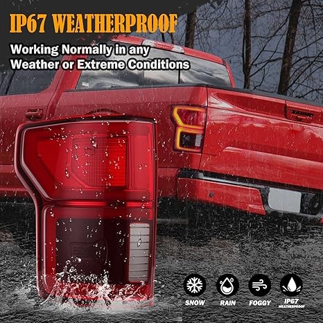 Left Driver Side LED Tail Light with Blind Spot for 2018 2019 2020 Ford F150 Rep thumbnail 6