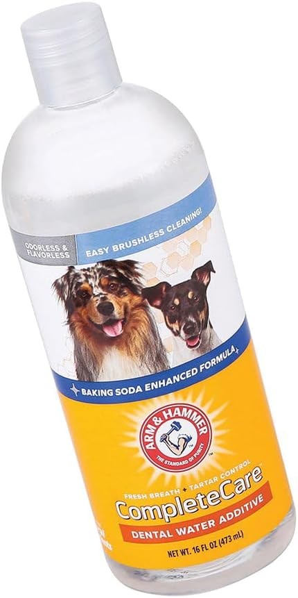 Arm & Hammer Complete Care Fresh Dental Water Additive for Dogs, 16 Fl Oz - Flavorless Dog Water Additive, Dog Mouth Wash, Dog Dental Rinse, PetWater Additive, Pets Dental Care for Bad Breath thumbnail 3