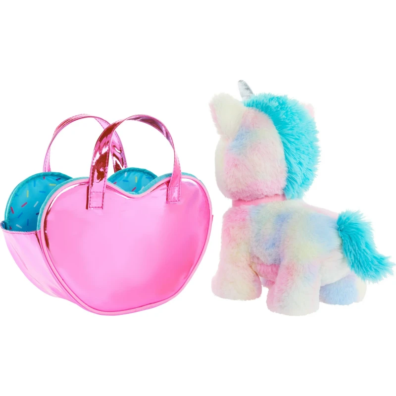 Barbie Stuffed Animals, Unicorn Toys, Plush with Purse and 5 Accessories, Chef Pet Adventure thumbnail 2