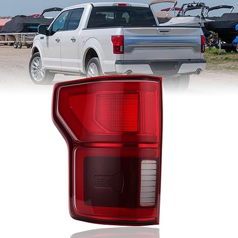 Left Driver Side LED Tail Light with Blind Spot for 2018 2019 2020 Ford F150 Rep