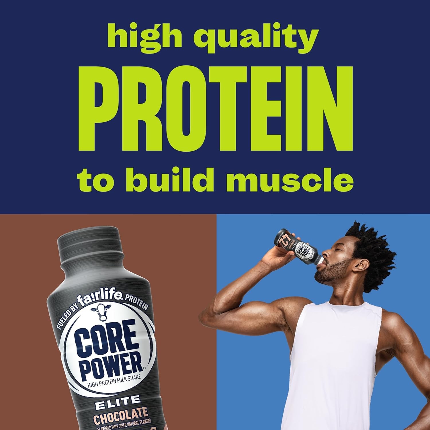 Core Power Elite High Protein Shake, Chocolate, 42g Bottle, 14oz, 12 Pack thumbnail 5