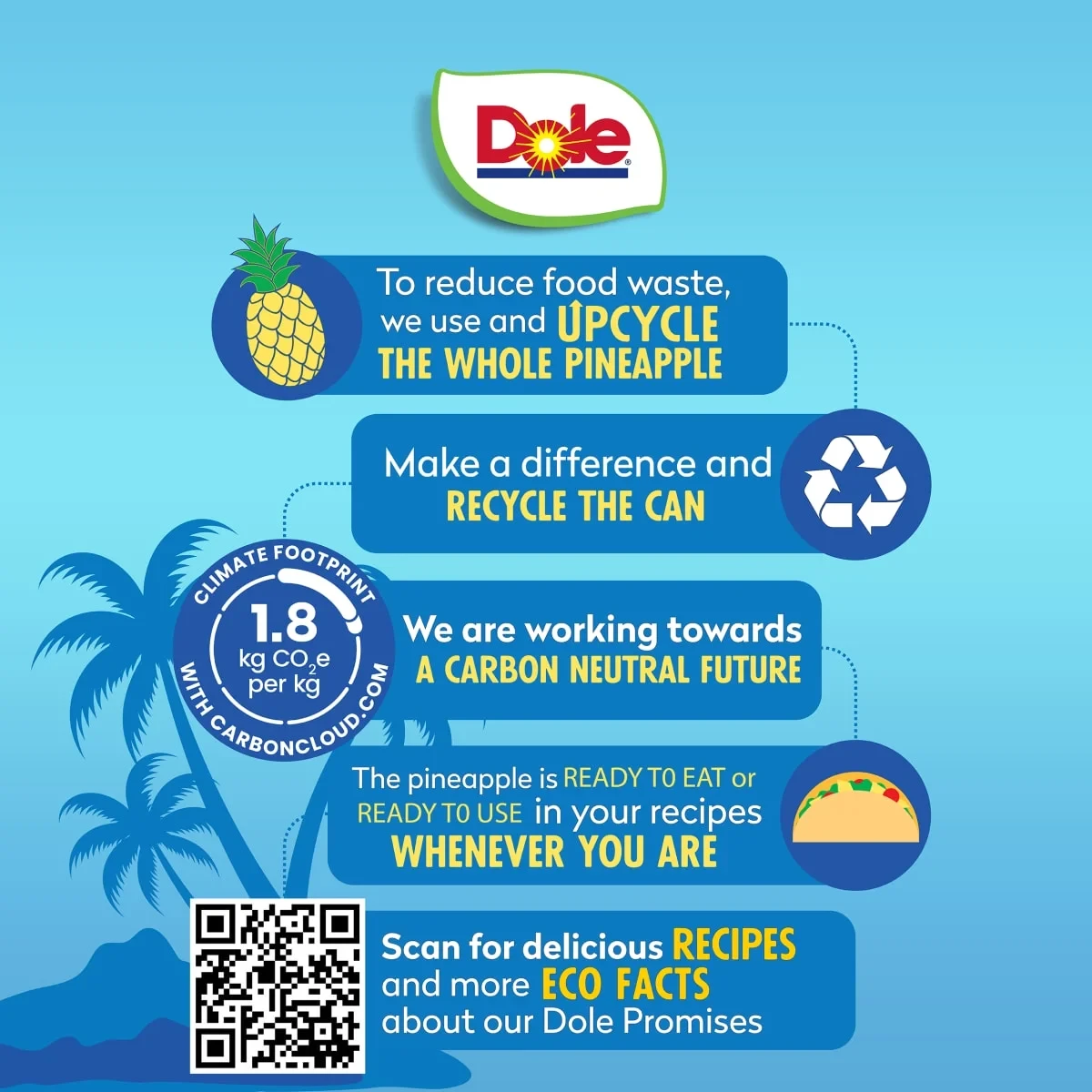 Dole Pineapple Chunks in 100% Pineapple Juice, 20 oz Can thumbnail 3