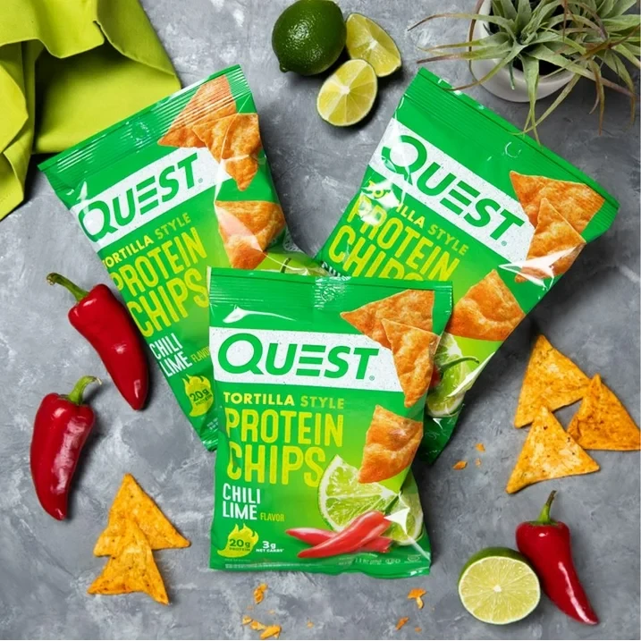 Quest Tortilla Style Protein Chips, Chili Lime, 1.1oz - 4 Count Bags thumbnail 6