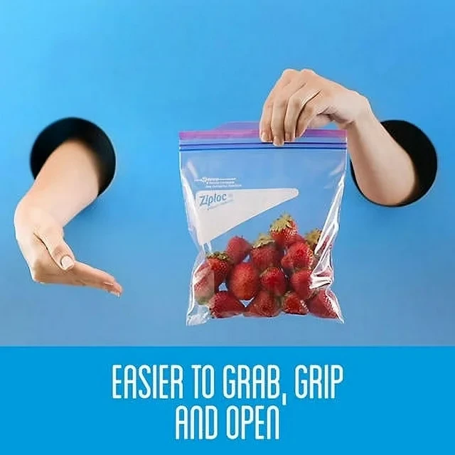 Ziploc Storage Quart Bags with New Stay Open Design, 216 ct. thumbnail 3