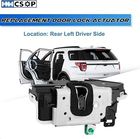Rear Left Driver Side Door Lock Latch Actuator Replacement for Ford F-150 Lobo 2009-2014, Explorer 2011-2019, Mustang 2010-2014, Taurus 2013-2019, Lincoln Mark LT 2010-2014 Replace 8A5Z5426413A thumbnail 5