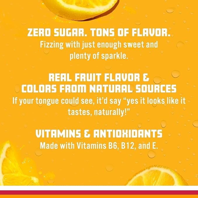 Sparkling Ice, Classic Lemonade Sparkling Water, Zero Sugar Flavored Water, with Vitamins and Antioxidants, Low Calorie Beverage, 17 oz Bottles (Pack of 12) thumbnail 5