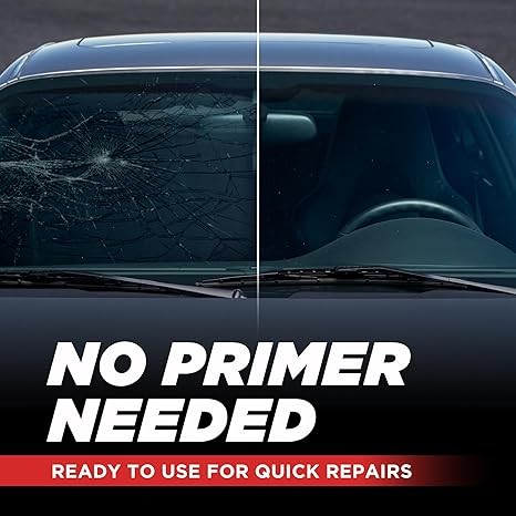 Polyurethane Windshield Adhesive - Quick Curing & Weather Resistant Auto Glass Adhesive, Vertical & Overhead Application, Windshield Repair Kit with Gloves, Applicator Tip & Cartridge - 310ml Black thumbnail 5