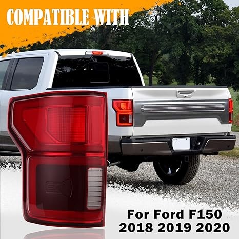 Left Driver Side LED Tail Light with Blind Spot for 2018 2019 2020 Ford F150 Rep thumbnail 2
