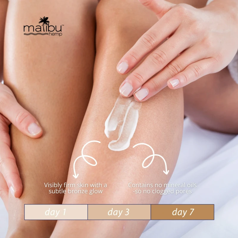 Malibu Hemp Golden Glow Body Moisturizer for Dry Skin thumbnail 6