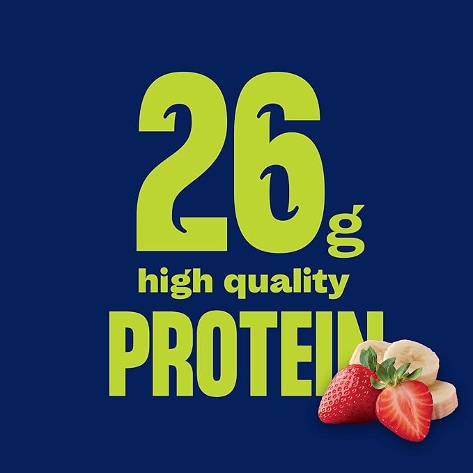 Core Power Protein Shake, Strawberry Banana, 26g Bottle, 14oz, 12 Pack thumbnail 6