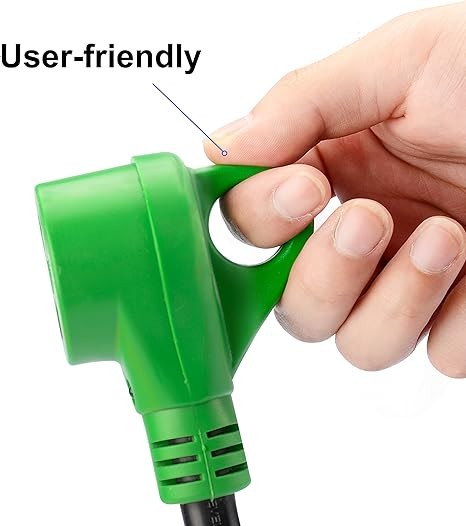 RVGUARD RV Y Adapter Cord with Handle 30 Amp TT-30 Male Plug to Two 30 Amp TT-30 Female, Green thumbnail 5