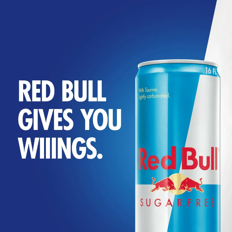 Red Bull Sugar Free Energy Drink, 16 fl oz, Pack of 12 Cans thumbnail 6