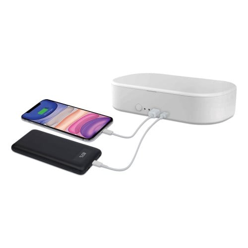 NuvoMed Portable UV Sterilizer for Mobile Phones, White (PUS60883) thumbnail 2