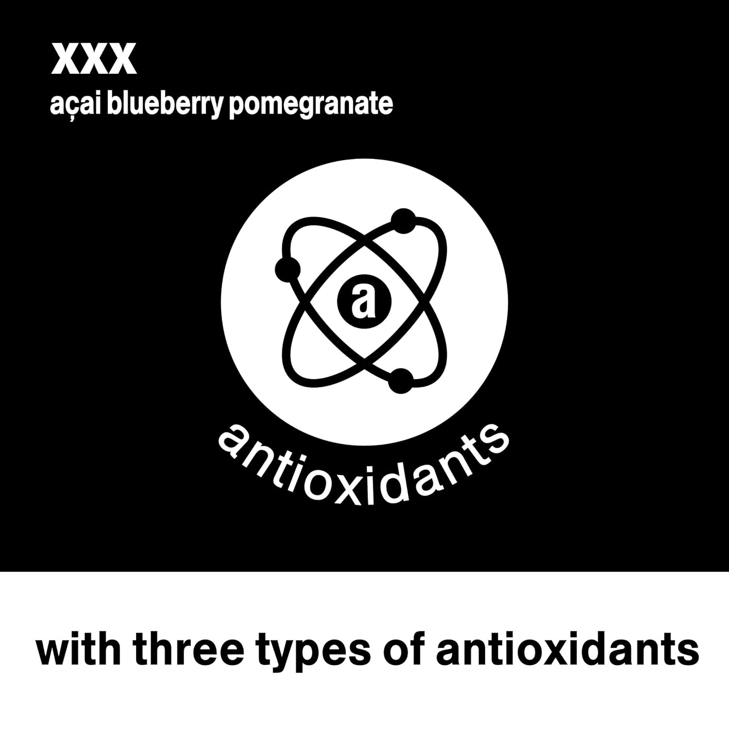 vitaminwater xxx, electrolyte enhanced water w/vitamins, aÃ§ai-blueberry-pomegranate drinks, 20 fl oz, 12 Pack thumbnail 6