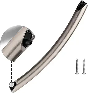 DE94-04313F Microwave Door Handle,ME16A4021AS Microwave Door Handle Fit for Samsung ME16A4021AS ME17R7011ES,Microwave Oven Door Handle Replacement with 2 Screws