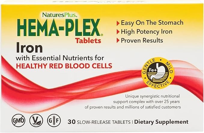 Nature's Plus Hema-Plex Tablets 30 Ct