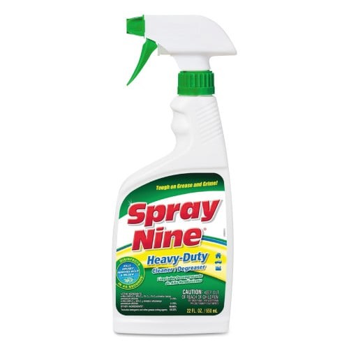 Spray Nine Heavy Duty Cleaner/Degreaser/Disinfectant, Citrus Scent, 22 oz Trigger Spray Bottle, 12/Carton (26825) thumbnail 5