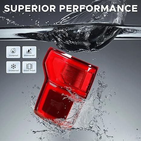 LED Tail Lights with Blind Spot Compatible with Ford F150 2018 2019 2020 Rear Lamp Left Driver Side Replacement KL3Z13405B thumbnail 2