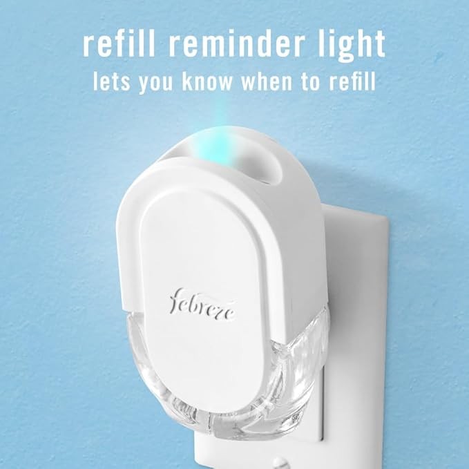 Febreze Plug Odor-Eliminating Air Freshener Refills, Linen & Sky (5 refills) thumbnail 4