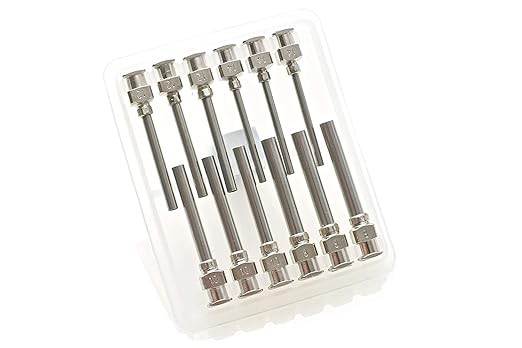 12 Pack - Dispensing Needle 1" - All Metal, Stainless Steel Blunt Tip Luer Lock 8, 10, 12, 14 Gauge (All Sizes) thumbnail 4
