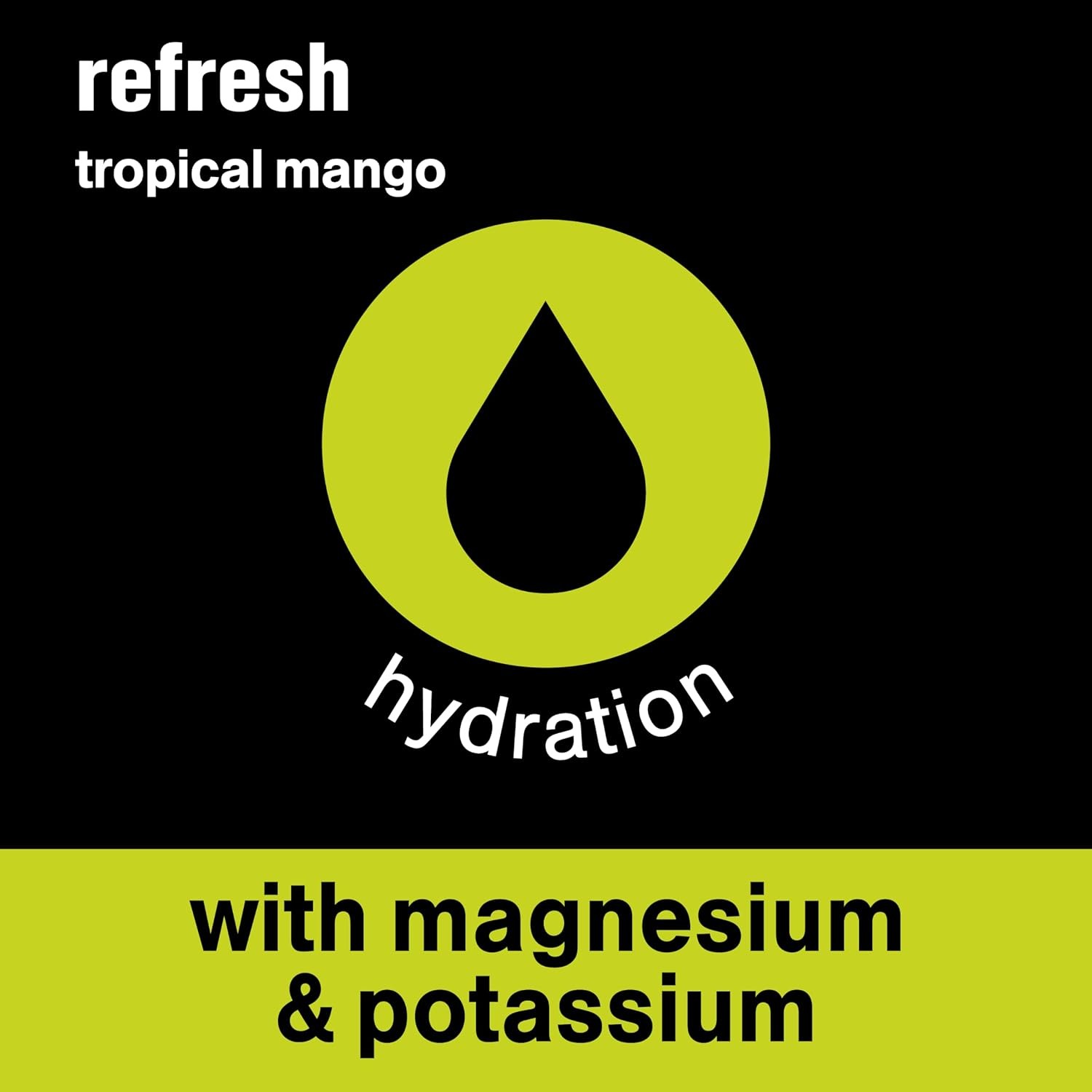 vitaminwater refresh electrolyte enhanced water w/vitamins, tropical mango drinks, 20 fl oz, 12 Pack thumbnail 4