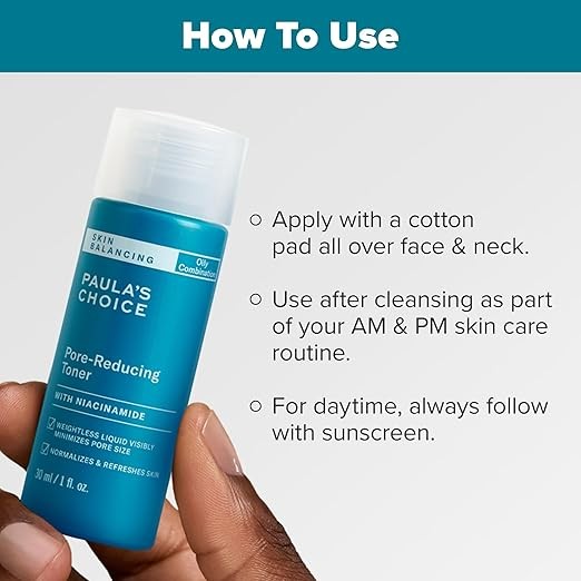 Paula's Choice SKIN BALANCING Pore-Reducing Face Toner for Combination and Oily Skin, Minimizes Large Pores, Controls Oil & Shine, Hydrates & Replenishes, Suitable for Acne-Prone Skin thumbnail 5