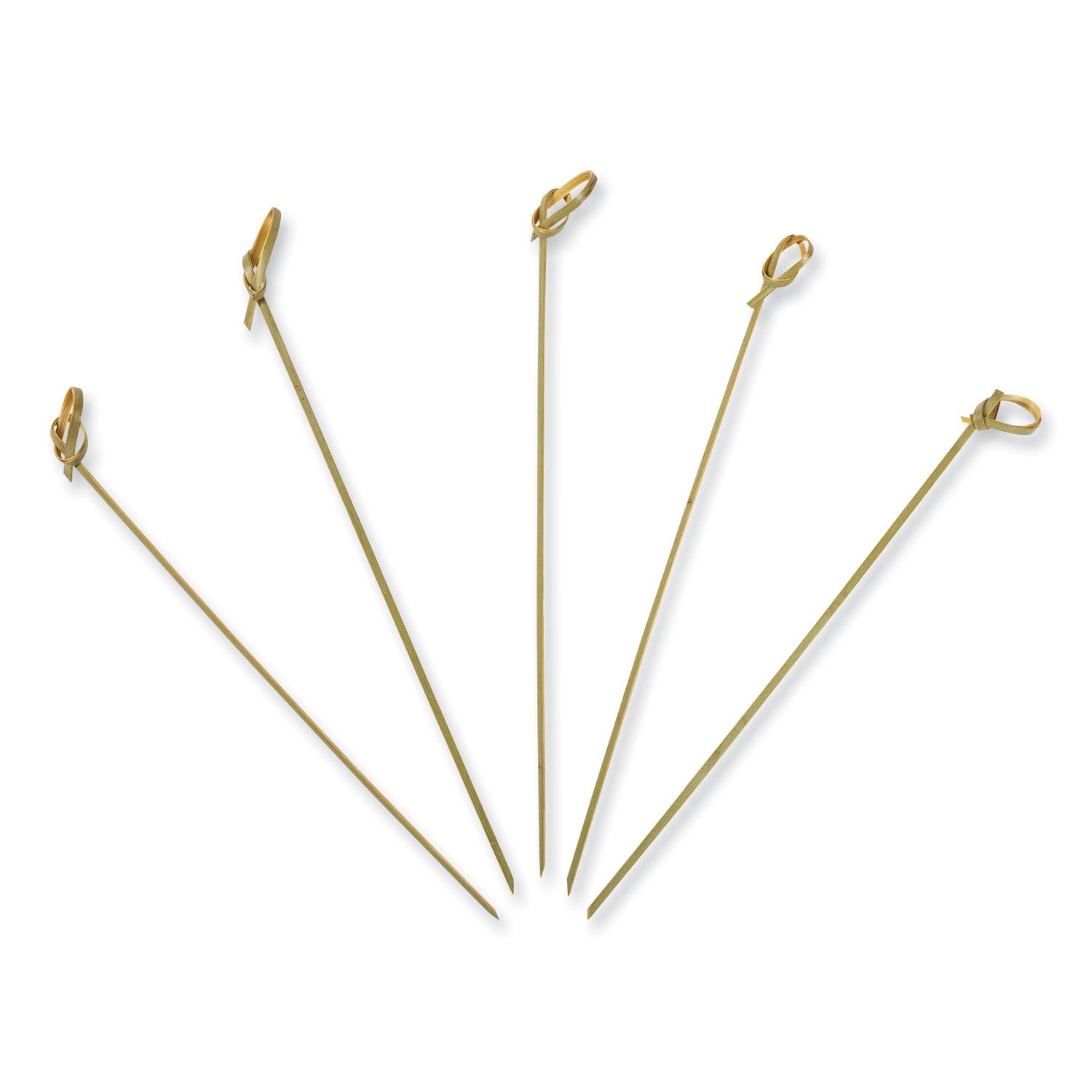 AmerCareRoyal Knotted Bamboo Pick, Paper, 7", Natural, 100/Box, 10 Boxes/Carton (R802) thumbnail 2
