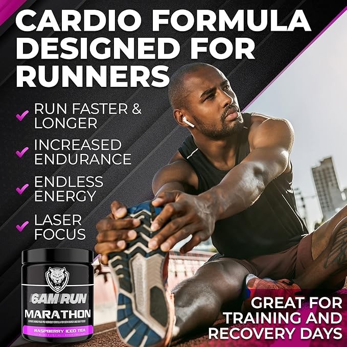 6AM Run Marathon, Pre-Workout Powder for Distance Running, Essential Amino Energy for Cardio & Stamina, All-Natural High-Energy Formula with No Jitters, Raspberry Iced Tea, 40 Servings thumbnail 6