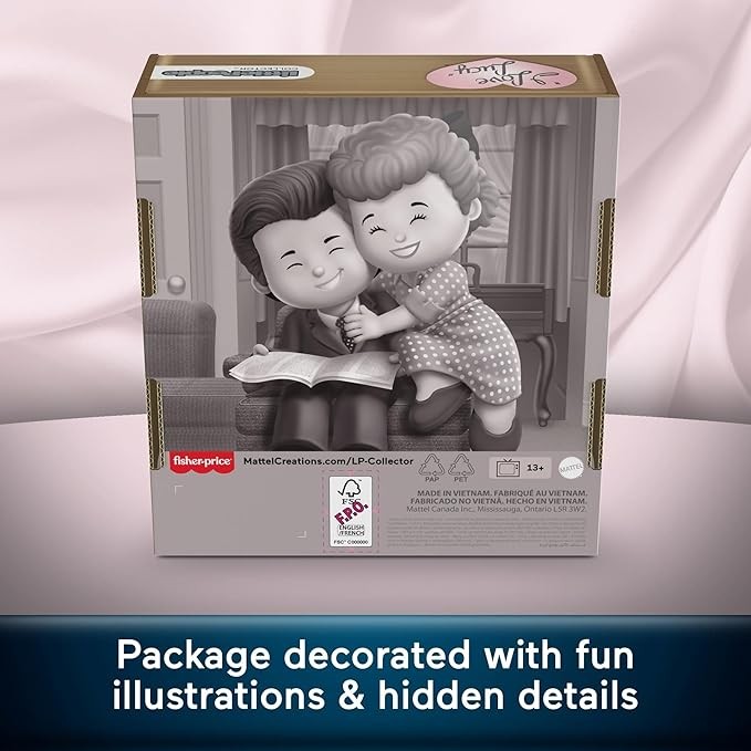 Fisher-Price Little People Collector I Love Lucy: Lucy and Ricky Special Edition Figure Set for Adults & Fans in Display Package thumbnail 4