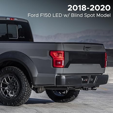 LED Tail Lights with Blind Spot Compatible with Ford F150 2018 2019 2020 Rear Lamp Left Driver Side Replacement KL3Z13405B thumbnail 7