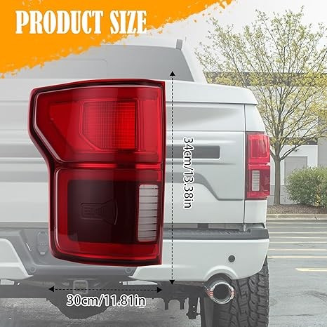 Left Driver Side LED Tail Light with Blind Spot for 2018 2019 2020 Ford F150 Rep thumbnail 3