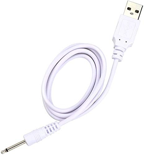 Accessonico 2 Pack Magic Wand Charger Massager Charging Cord, Replacement DC Charging Cable Set Compatible with lovesense,Tracys Dog,Tracy's Dogg Beauty Instrument USB Cords 2.5mm Wand Vibrating thumbnail 2