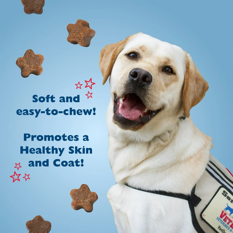 Bil-Jac VetDogs Veteran's K-9 Corps Skin & Coat Formula, Soft & Moist Dog Treats, Chicken, 10 oz thumbnail 4