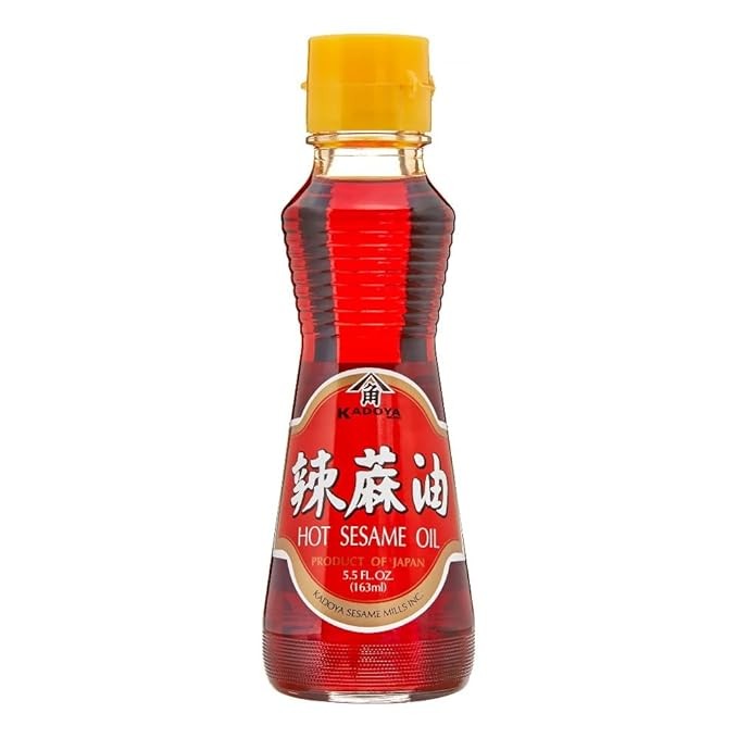 KADOYA Hot Toasted Sesame Oil, 5.5 OZ