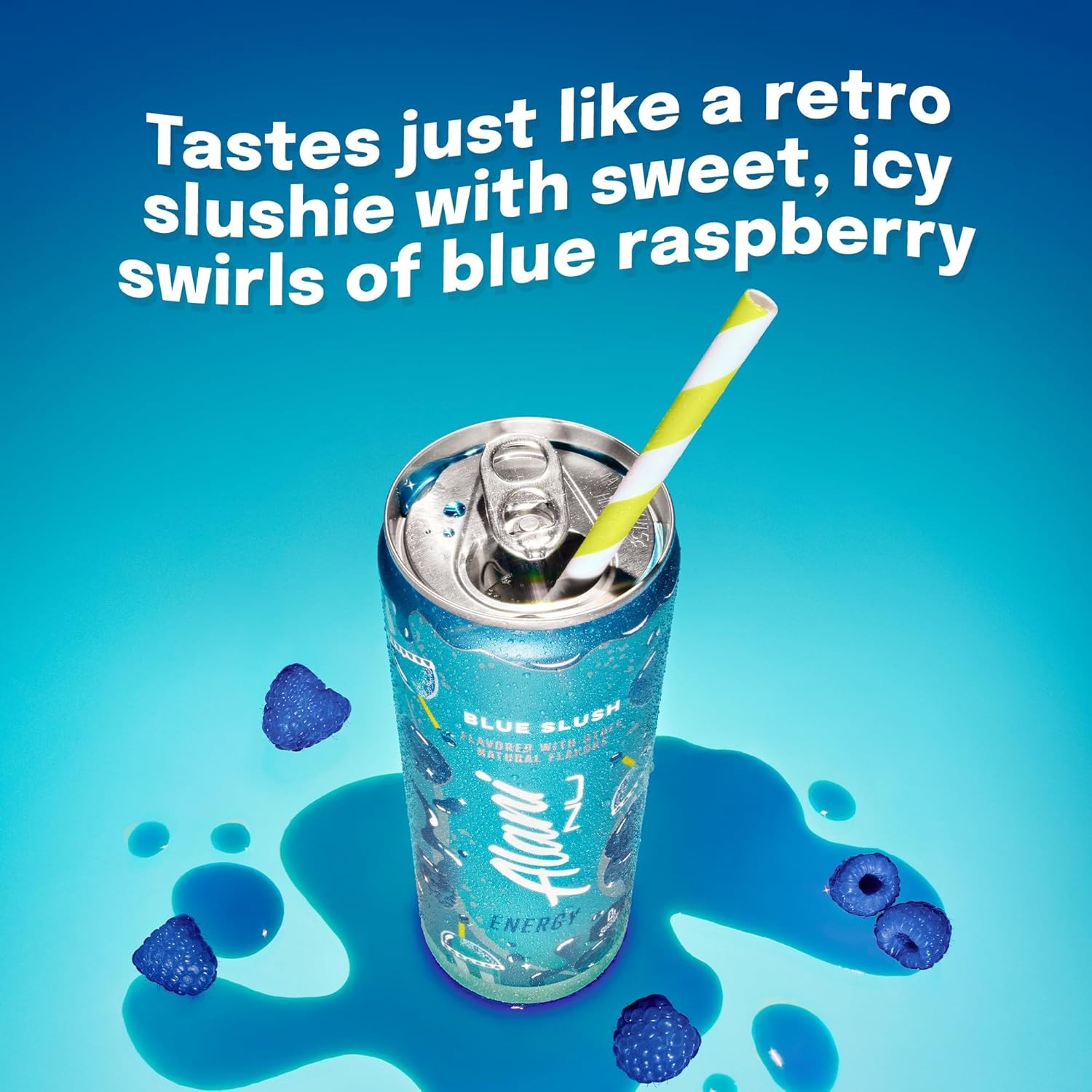 Alani Nu Blue Slush Sugar Free, Low Calorie Energy Drinks | 200mg Caffeine | Pre Workout Performance with Antioxidants | Biotin B Vitamins | Zero Sugar | 15 Calories or Less | 12 Fl Oz Cans (24 Pack) thumbnail 4