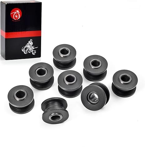 MOTO1988 All 4 Absorber Shock Bushing & Bearing Sleeve Kit Compatible with Arctic Cat 250 300 400 500 650 700 1998-2006 0604-310 0403-028