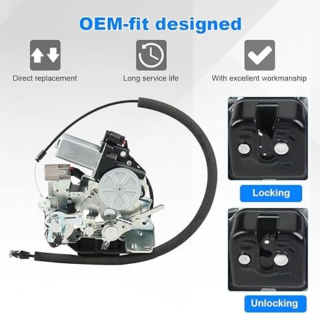 Rear Tailgate Trunk Lock Actuator Compatible with 2008-2020 Dodge Grand Caravan 2008-2016 Chrysler Town & Country 2008-2010 Jeep Commander 2012-2015 RAM C/V, Replacement for 4589581AA 4589581AL thumbnail 5