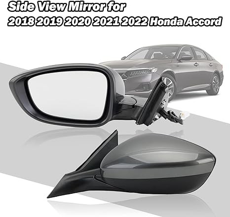 Left Driver Side Mirror Compatible with Honda Accord 2018 2019 2020 2021 Mirrors with Power,Non-Heated,Sport 1.5T, Repalce 76258-TVA-A02 HO1320328, Grey thumbnail 5
