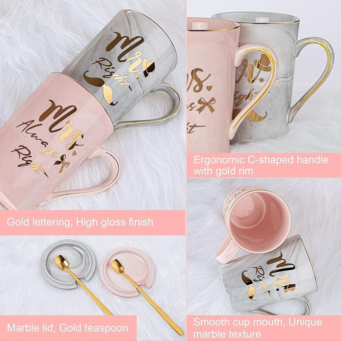 Biching Wedding Gifts for Couples, Mr and Mrs Gifts for Newlyweds thumbnail 6