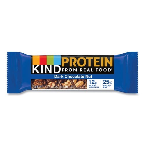 KIND Protein Bars, Double Dark Chocolate, 1.76 oz, 12/Pack (26036)