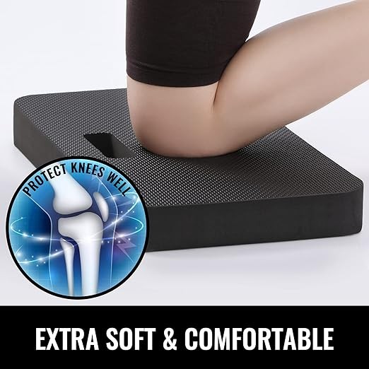 NETANY Extra Thick Kneeling Pad for Gardening, Comfortable Knee Pad Cushion, Extra Large Foam Kneeler Mat for Gardening, Baby Bath, Workout, Exercise & Yoga, Mechanic, 17.8 x 11 x 1.5 in, Black thumbnail 5