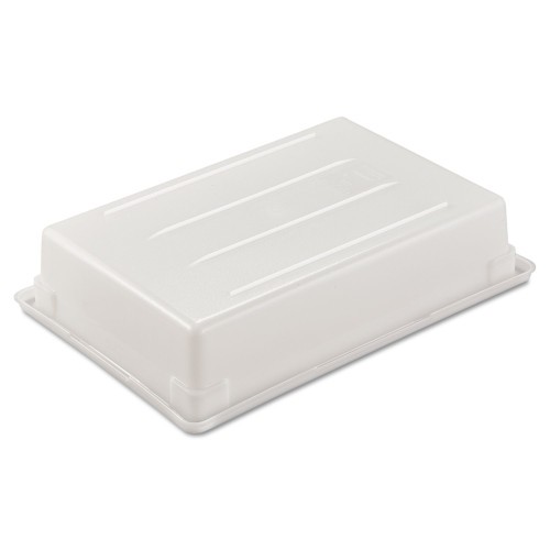 Rubbermaid Commercial Food/Tote Boxes, 8.5 gal, 26 x 18 x 6, White, Plastic (3508WHI) thumbnail 4