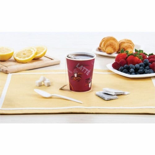 Solo 8 oz Bistro Design Disposable Paper Cups (378SI0041CT) thumbnail 2