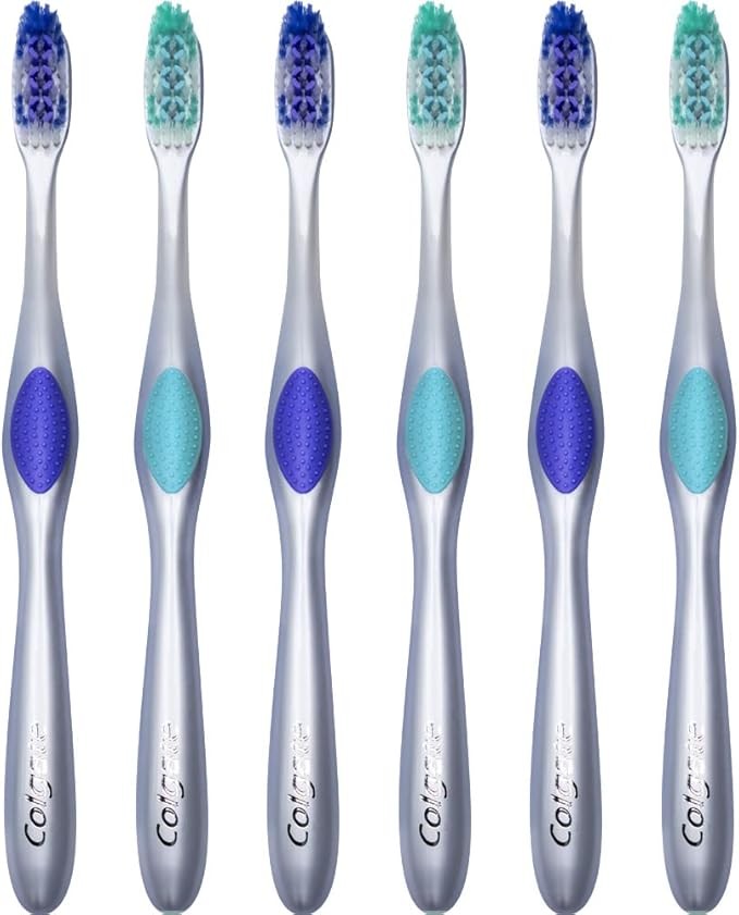 Colgate 360 Enamel Health Sensitive Toothbrush, Compact Head, Extra Soft - Pack of 6 thumbnail 2