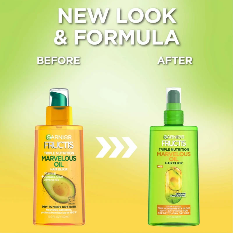 Garnier Fructis Triple Nutrition Vitamin E and Avocado Olive Almond Hair Oil, 5 fl oz thumbnail 5