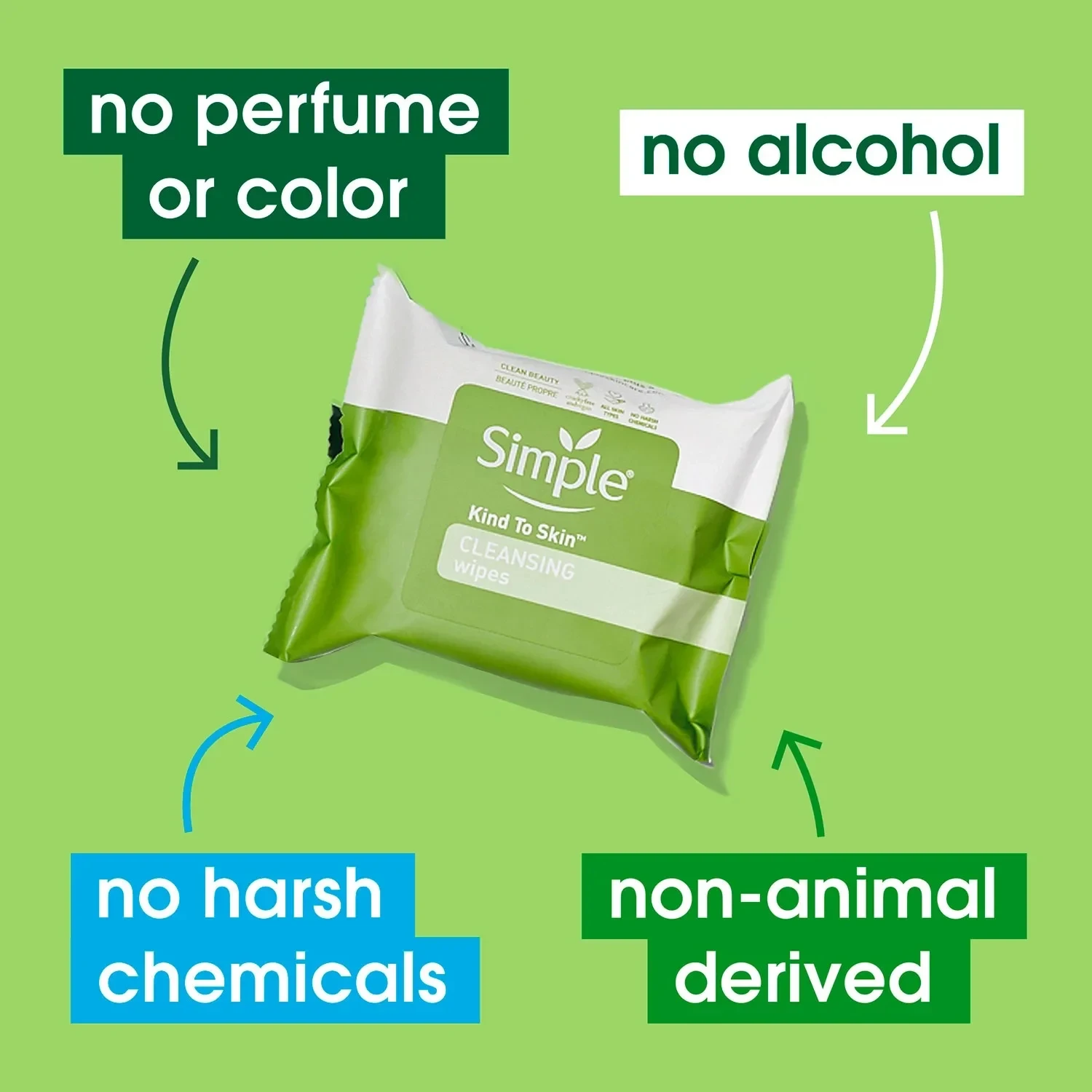 Simple Cleansing Facial Wipes (25 ct., 4 pk.) thumbnail 4