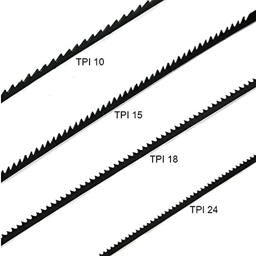 FOXBC 5-Inch Scroll Saw Blade Pin End Replacement for Wen 3921 3923, Dremel, Craftsman, Penn State, Delta, Ryobi and All 15in.and 16in.Scroll Saw For Wood, High Carbon Steel - 48 Pack thumbnail 2