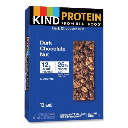KIND Protein Bars, Double Dark Chocolate, 1.76 oz, 12/Pack (26036) thumbnail 3