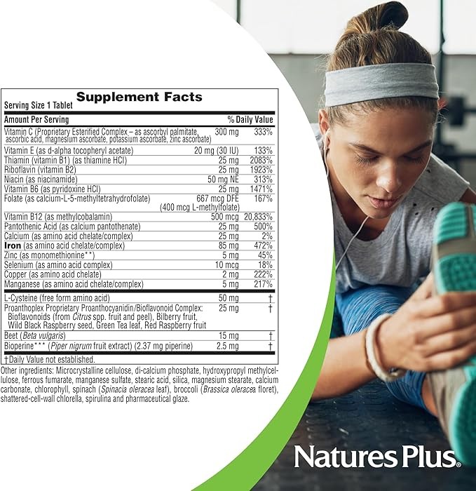 Nature's Plus Hema-Plex Tablets 30 Ct thumbnail 2